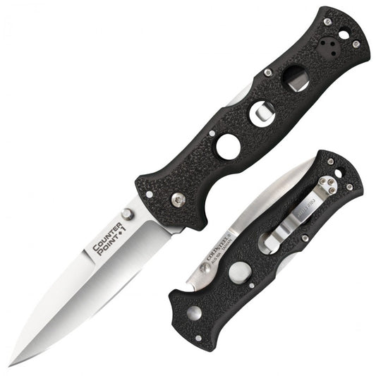 Cold Steel 10AB Folding Knife 4" AUS-10A Satin Blade Griv-Ex Handles