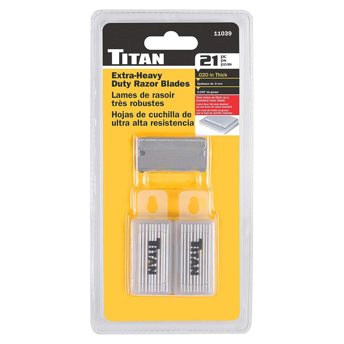 Titan Heavy Duty Razor Blades (21 Piece) 11039