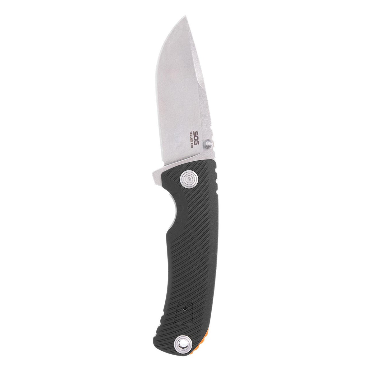 SOG Tellus ATK 3.5" Folding Pocket Knife (Black + Blaze Orange)