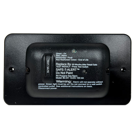 Safe-T-Alert 80 Series Black Propane Gas Alarm - 12V 110752