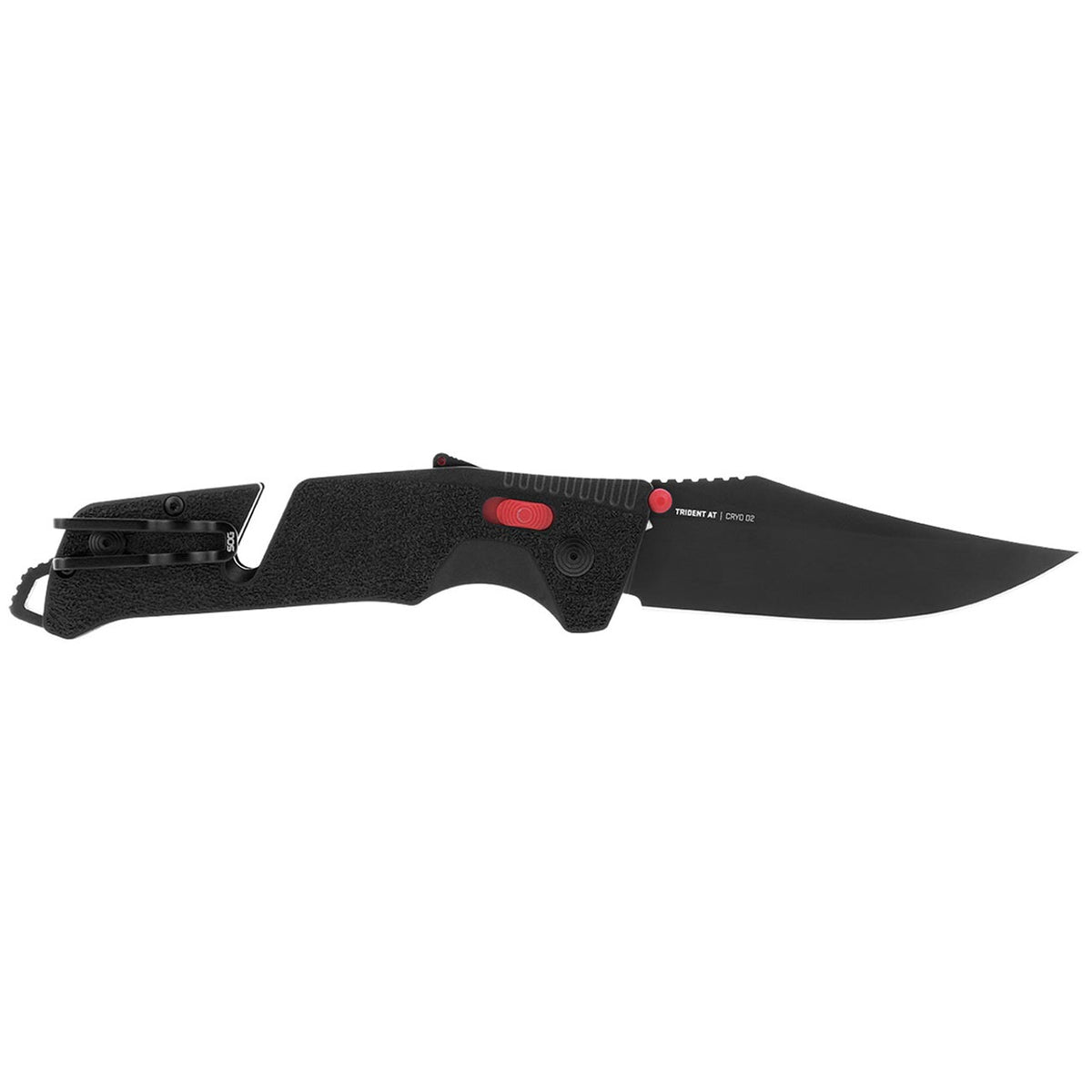SOG Trident AT 3.7" Folding Pocket Knife (Black & Red)
