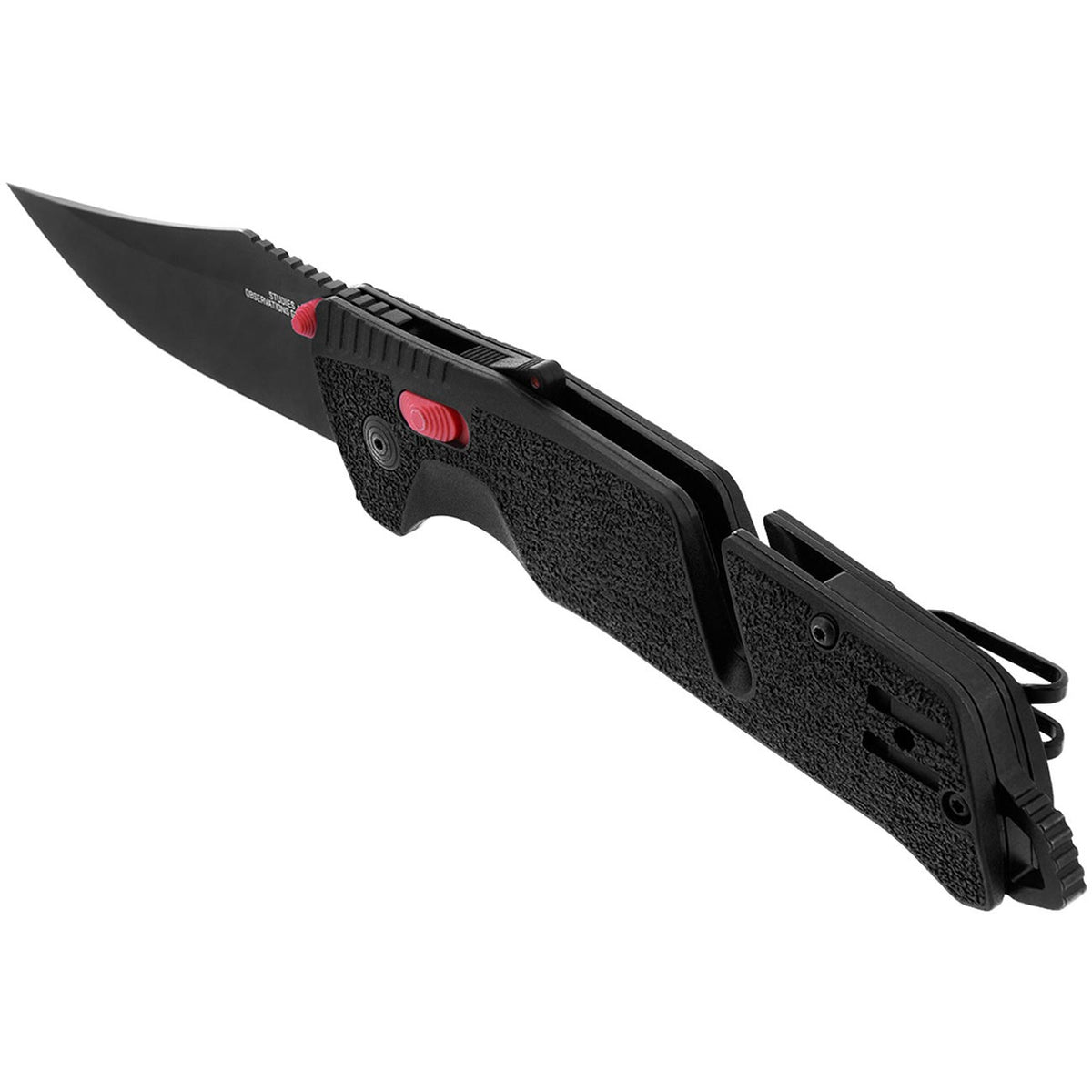 SOG Trident AT 3.7" Folding Pocket Knife (Black & Red)