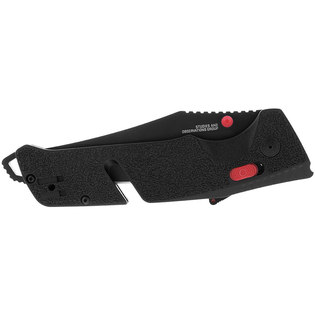 SOG Trident AT 3.7" Folding Pocket Knife (Black & Red)