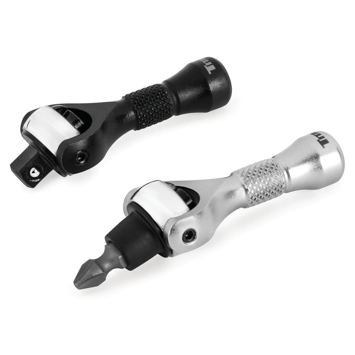 Titan 1/4" Drive 90-Tooth Swivel and Ratcheting Bit Driver (2-Piece)