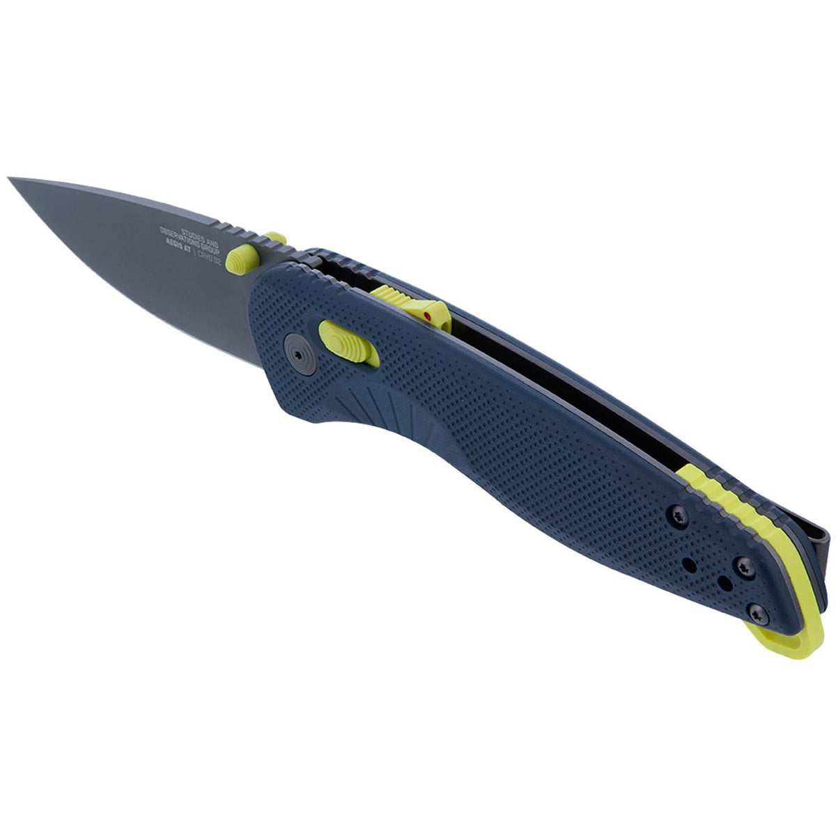 SOG Aegis AT 3.13" Folding Pocket Knife (Indigo & Acid)