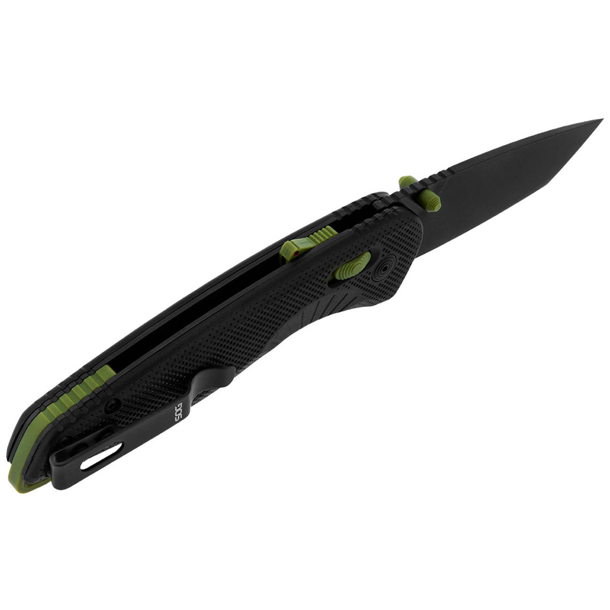 SOG Aegis AT Tanto 3.13" Folding Pocket Knife (Black & Moss)