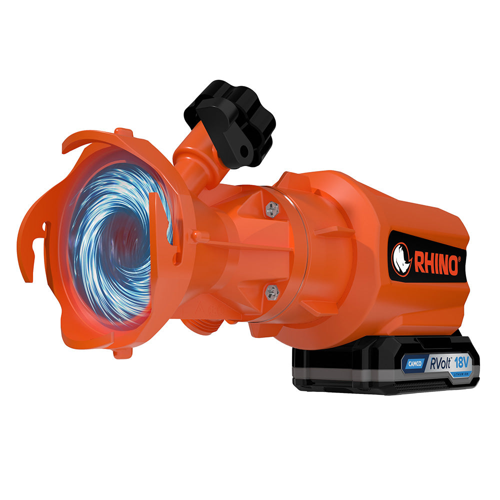 Camco Rhino 18V Lithium-Ion RV Sewage Macerator Pump System 114264