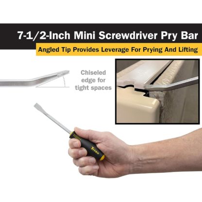 Titan 11512 7-1/2″ Mini Screwdriver Pry Bar