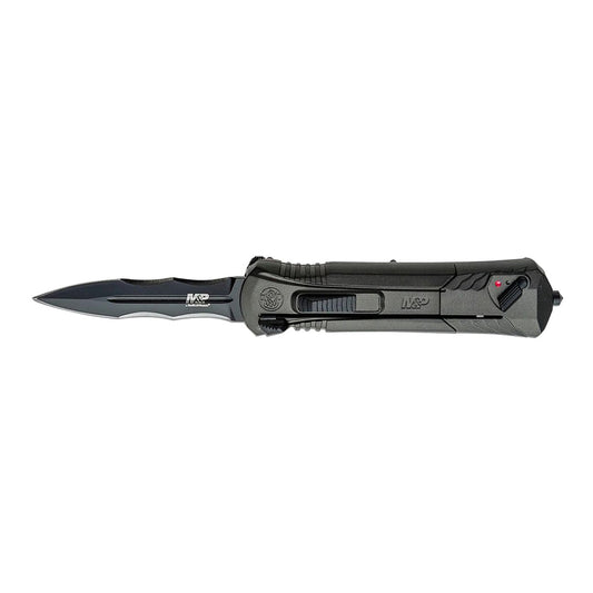 M&P Serrated 3.5" OTF Assisted-Open Knife (Black/Gray)