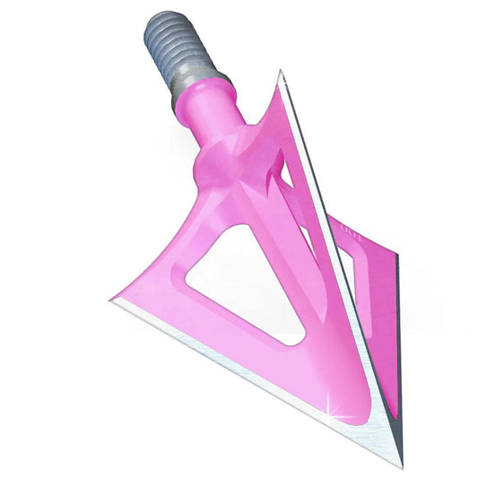 G5 Outdoors Montec Steel Fixed Broadhead (Pink) – 100 Grain (3-Pack) 119G5