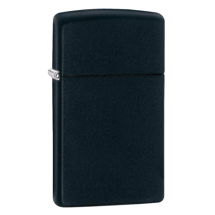 Zippo 1618 Windproof Lighter Slim Black Matte