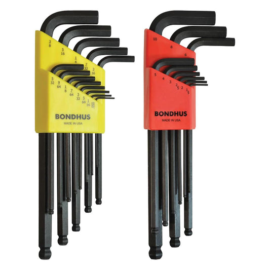 Bondhus Balldriver Metric/SAE Ball End HEX L-Keys Double Set (22pc) 20199