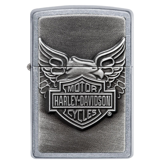 Zippo Windproof Lighter, Harley-Davidson Eagle Wings Emblem 20230