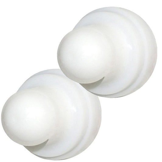 Blue Sea 4136 Push Button Reset Only Circuit Breaker Boot - White (2pk) 20400