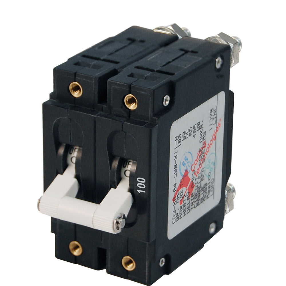 Blue Sea 7258 C-Series Double Pole Circuit Breaker 100A 20596