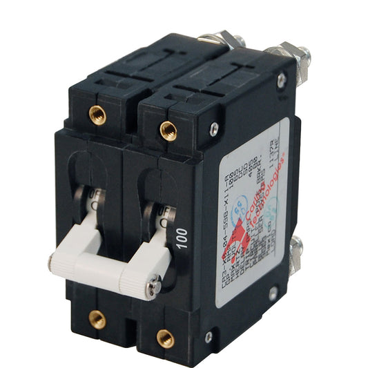 Blue Sea 7258 C-Series Double Pole Circuit Breaker 100A 20596
