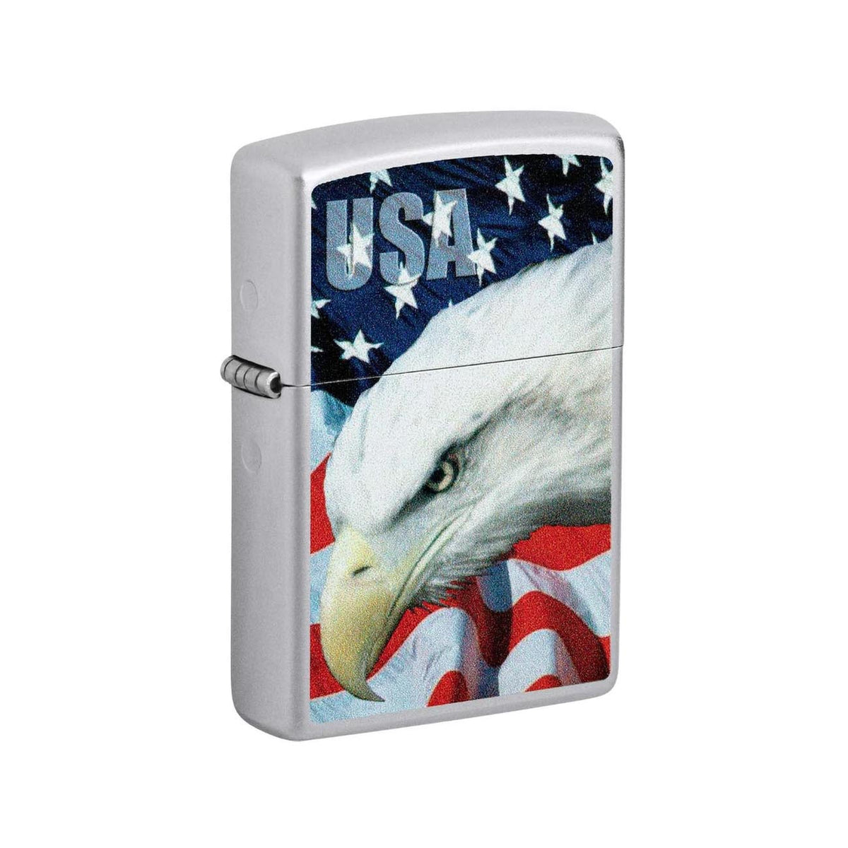 Zippo 3021 Windproof Lighter USA Flag and Eagle Imprinted 205CI013021