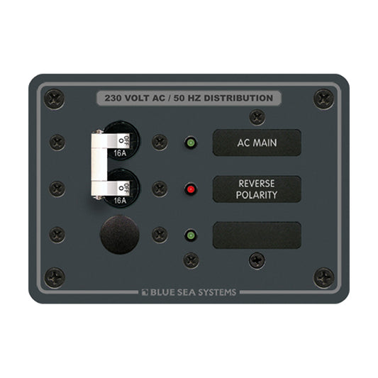 Blue Sea 8129 AC Main + Branch A-Series Toggle Circuit Panel (230V) 20702