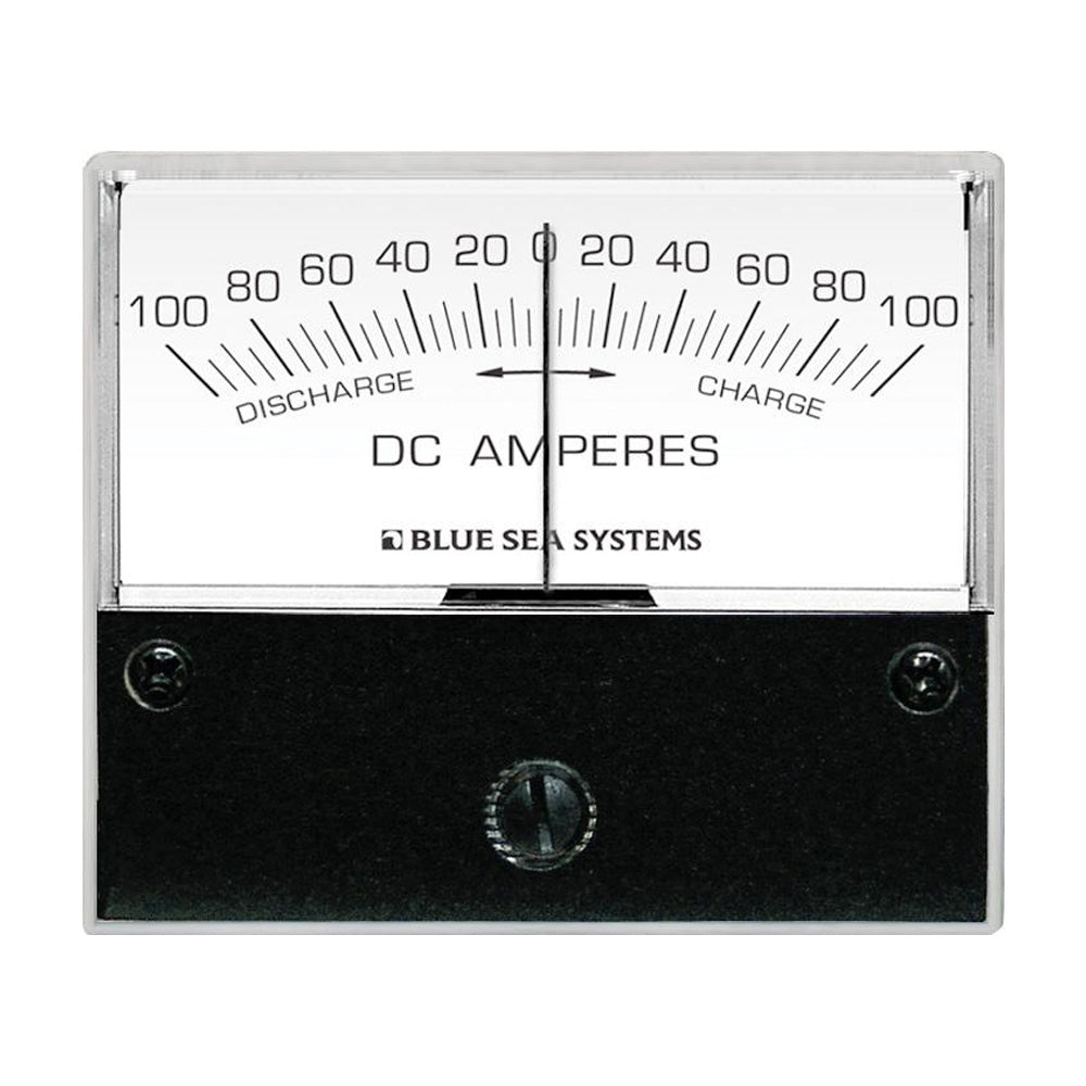 Blue Sea 8253 DC Zero Center Analog Ammeter 2-3/4" Face, 100-0-100 Amps 20762