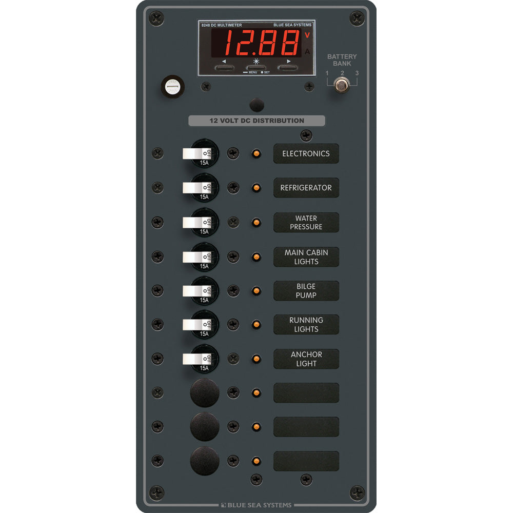 Blue Sea 8402 DC 10 Position w/Multi-Function Meter 20827