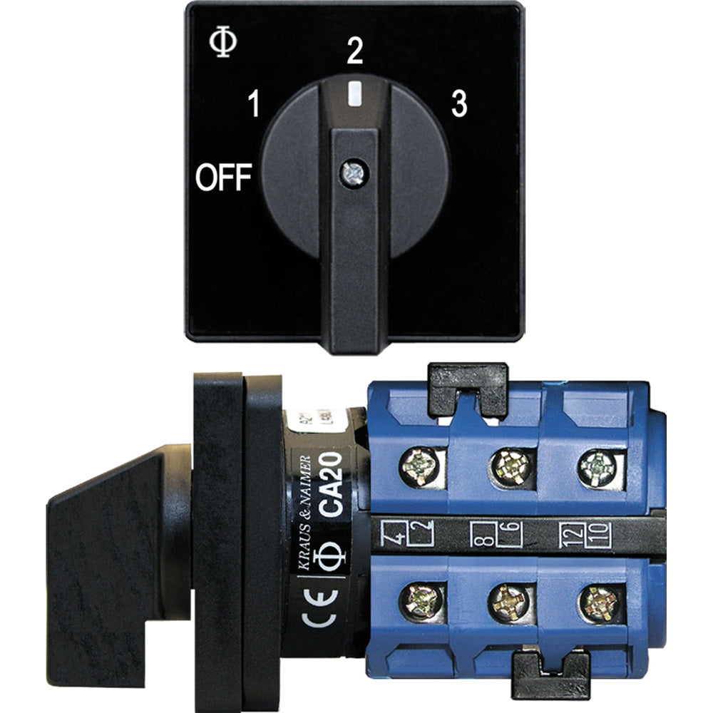 Blue Sea 9010 Switch, AV 120VAC 32A OFF +3 Positions 20950
