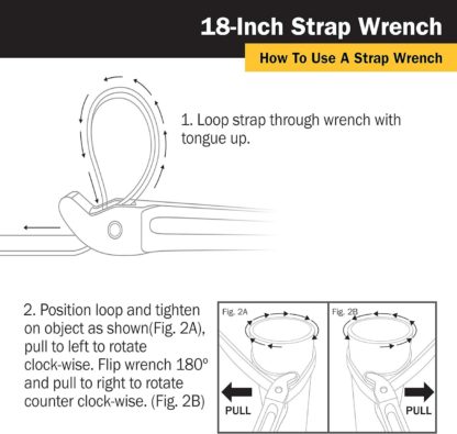 Titan 21316 Strap Wrench with 18″ Handle