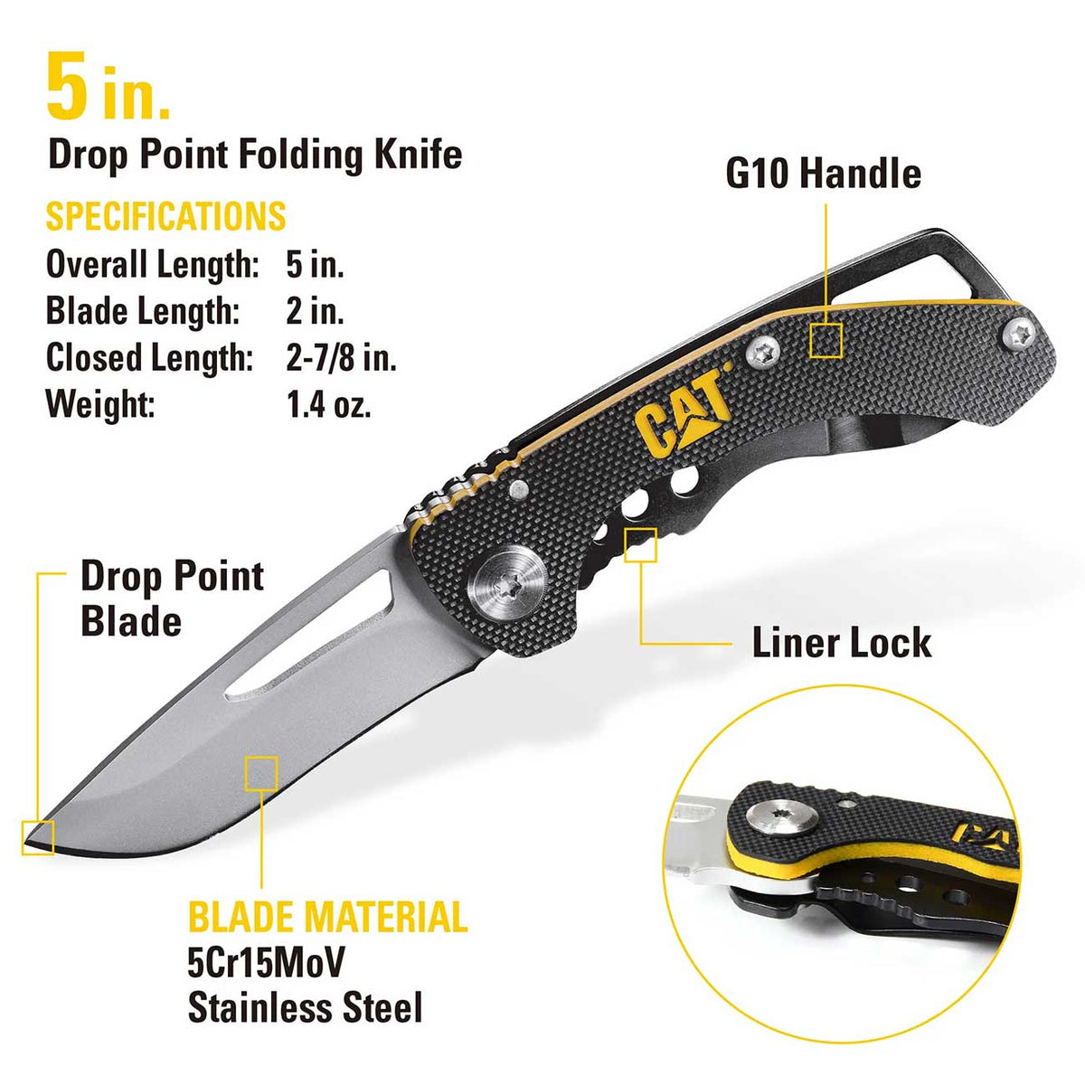 CAT 3 Piece 12-in-1 MultiTool Knife and MultiTool Key Chain Gift Box Set
