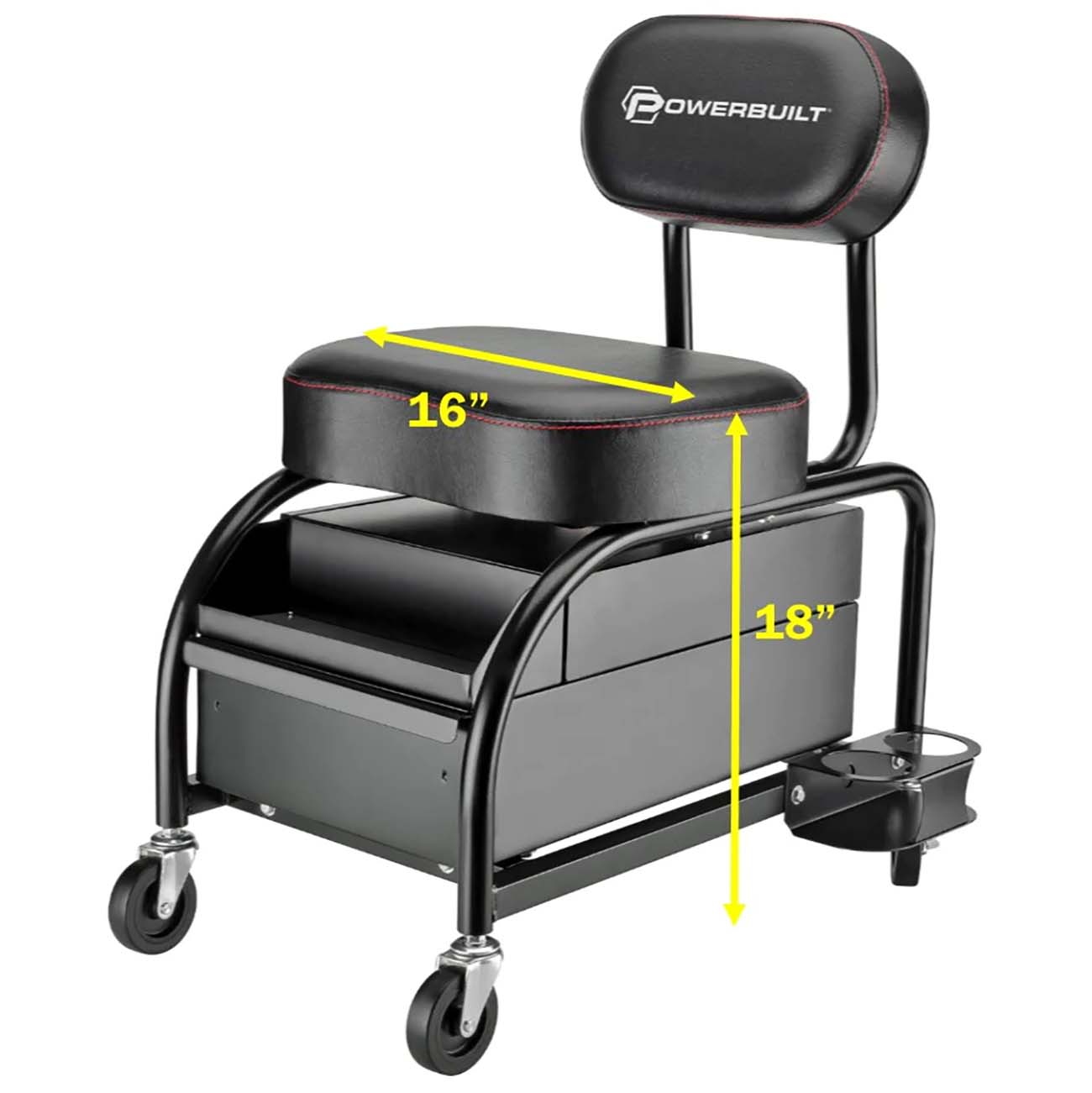 Powerbuilt Professional Detailer Roller Seat 240299