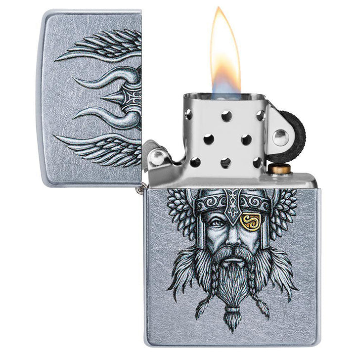 Zippo 29871 Windproof Lighter, Viking Warrior Design