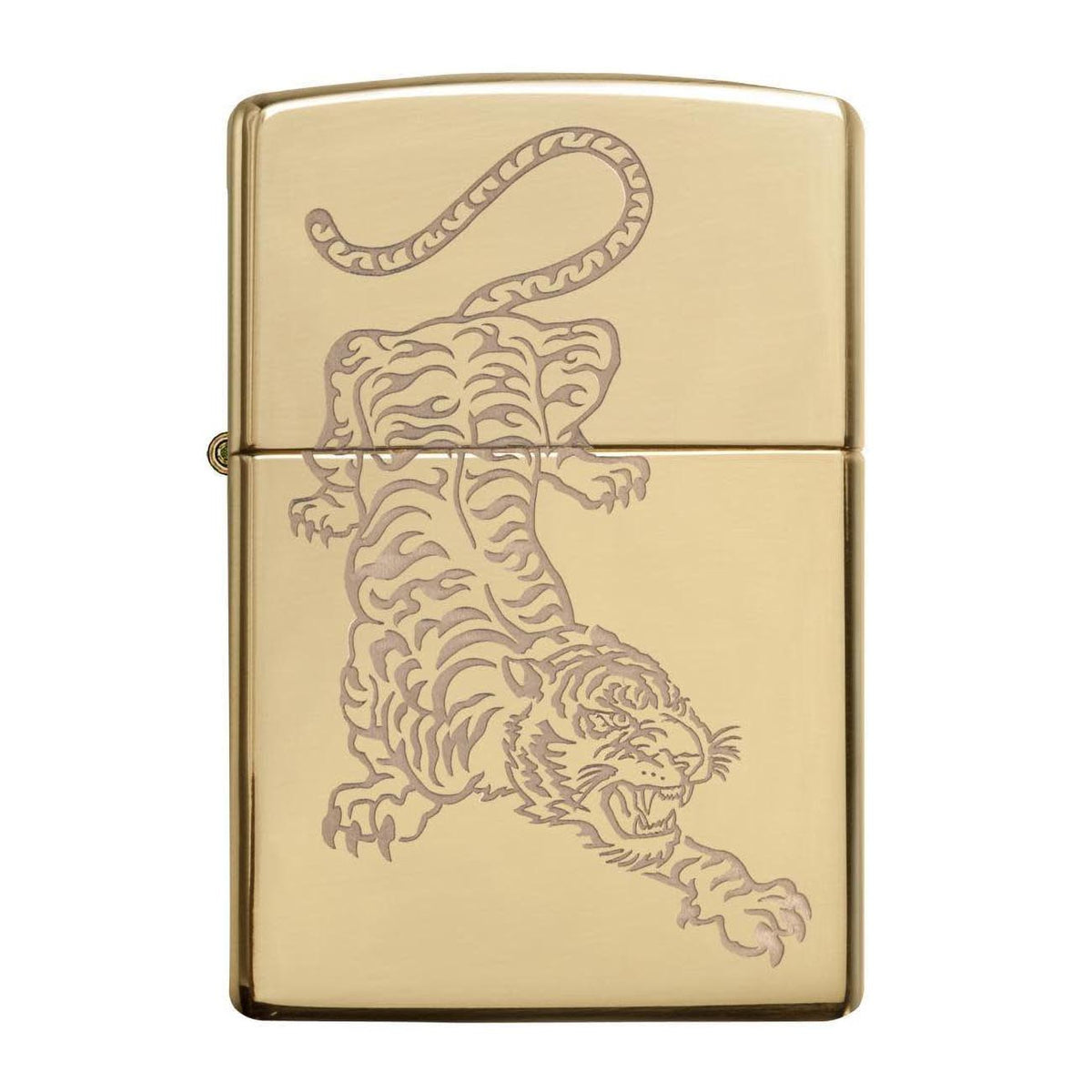 Zippo Windproof Lighter - Tiger Design Gold 29884