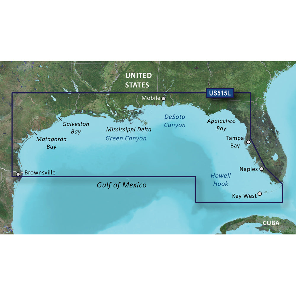 Garmin BlueChart g3 VisionHD VUS515L Brownsville - Key Largo 30411