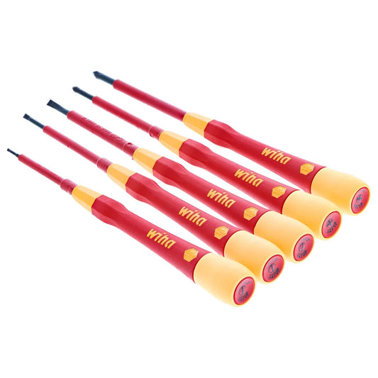Wiha 32085 Insulated PicoFinish Precision Screwdriver Set (5 Piece Set)