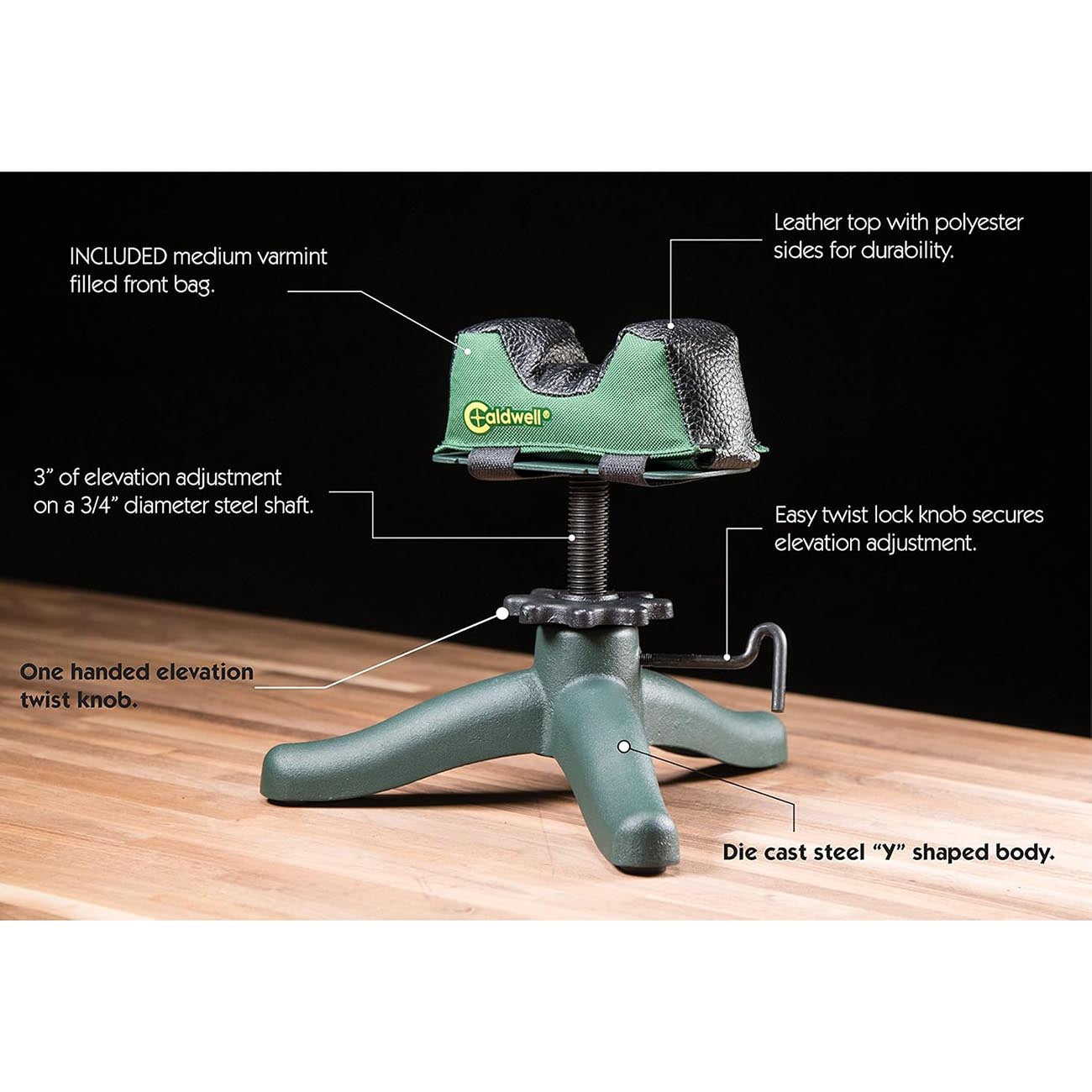 Caldwell The Rock Jr. Compact Front Shooting Rest