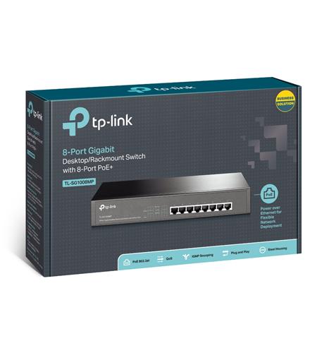 Tp link SG1008MP 8-port Gigabit Desktop W/8-poe Switch