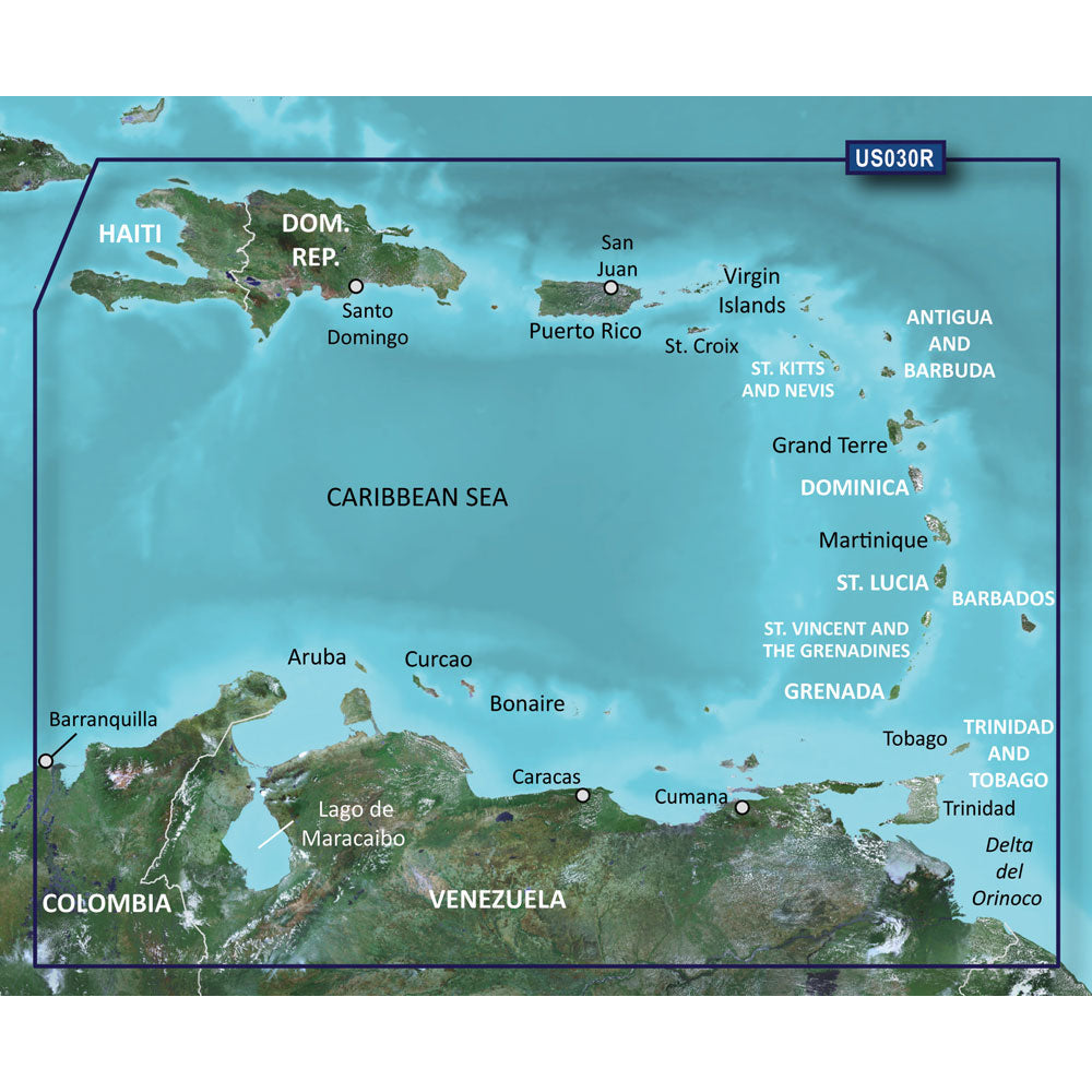 Garmin BlueChart g3 HD HXUS030R Southeast Caribbean 35563
