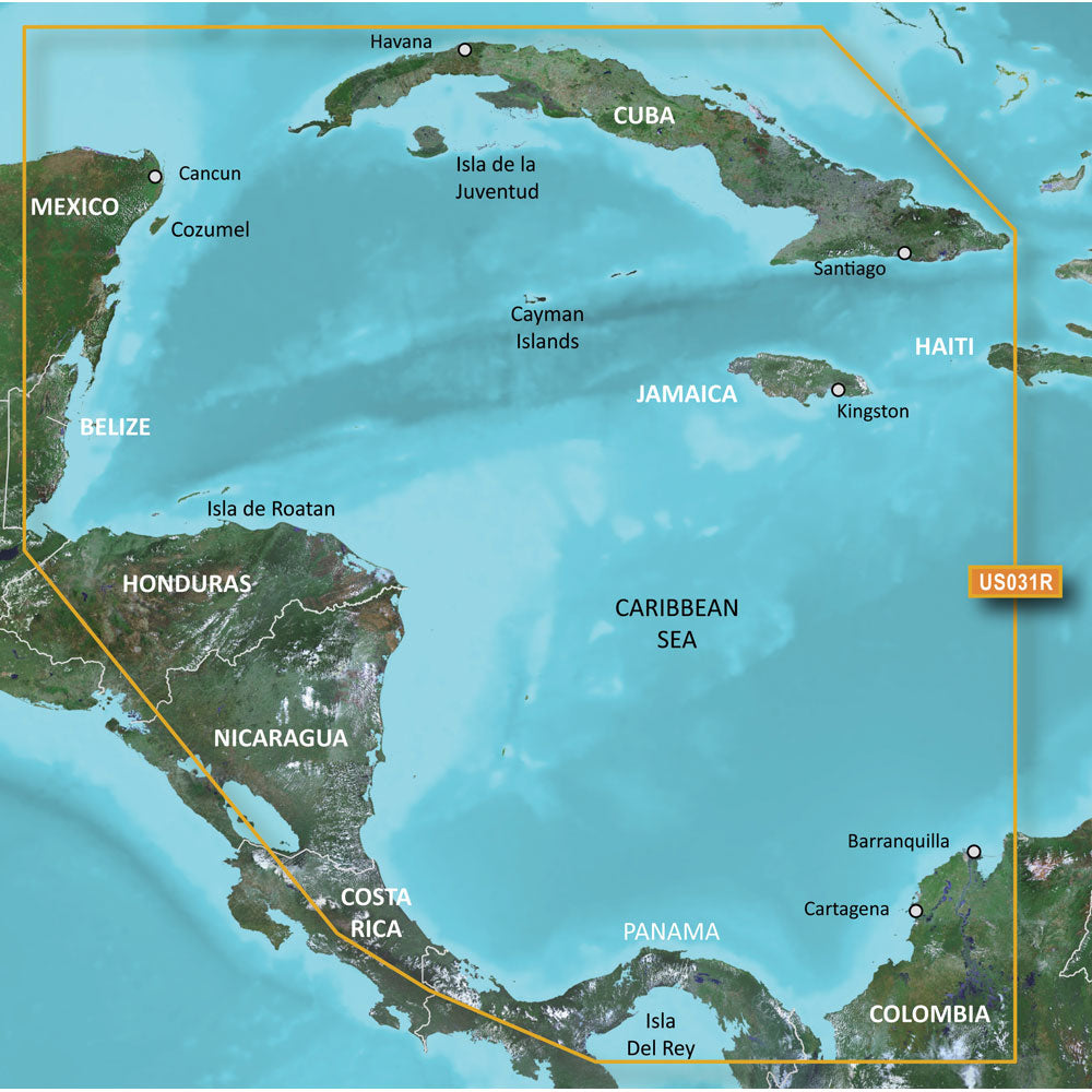Garmin BlueChart g3 HD HXUS031R Southwest Caribbean 35565