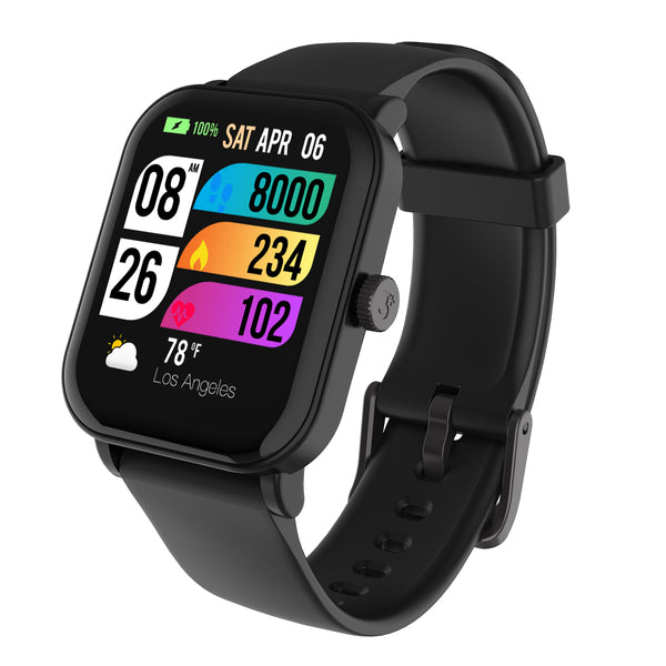 3Plus 3PL-VIBEPS-BK2 Vive+ (Gen 2) GPS Smartwatch with 1.72-In. Color Display