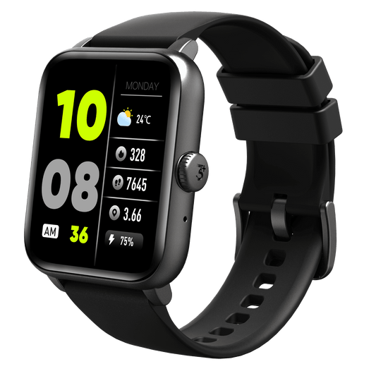 3Plus 3PL-VIBEFIT-BK Vibe Fit Smartwatch with Bluetooth Calling