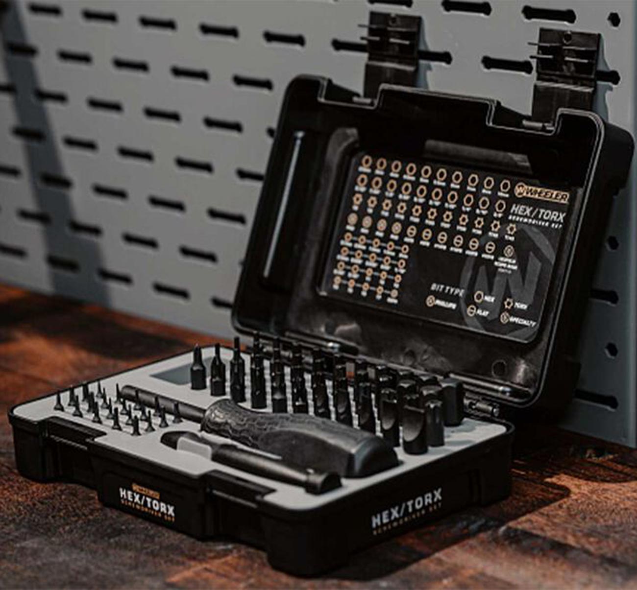 Wheeler Gunsmithing Hex/Torx/Phillip/Flat Screwdriver Bit Set (65 Piece) 4001007