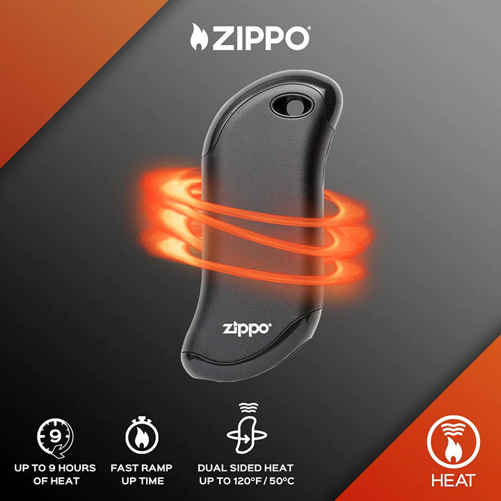 Zippo 40582 HeatBank® 9s Rechargeable Hand Warmer, Black