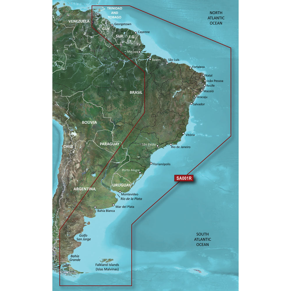 Garmin BlueChart g3 HD HXSA001R South America East Coast 41207