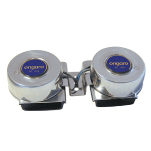 Schmitt Marine 10002 Ongaro All-Stainless Mini Compact Twin Horn - 12V