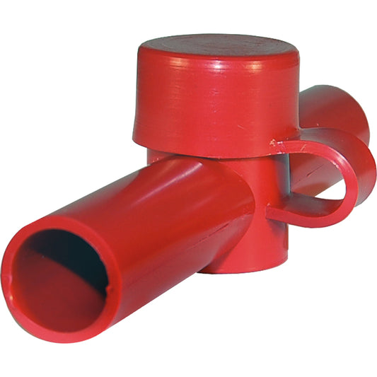 Blue Sea 4003 Cable Cap Dual Entry - Red 42728