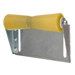C.E. Smith 10455G Panel Bracket Assembly 12" Keel Roller - Yellow TPR