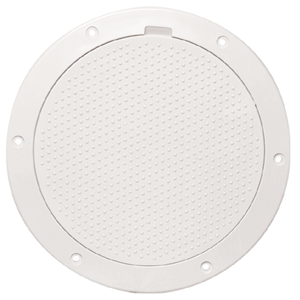 Beckson DP63-W 6" Non-Skid Pry-Out Deck Plate - White