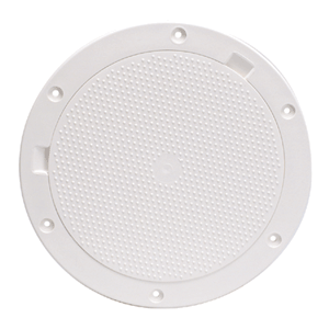 Beckson DP83-W 8" Non-Skid Pry-Out Deck Plate - White