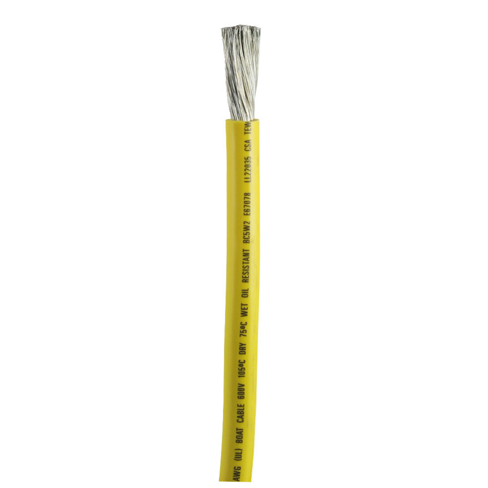 Ancor Yellow 1/0 AWG Battery Cable - Sold By The Foot 48301