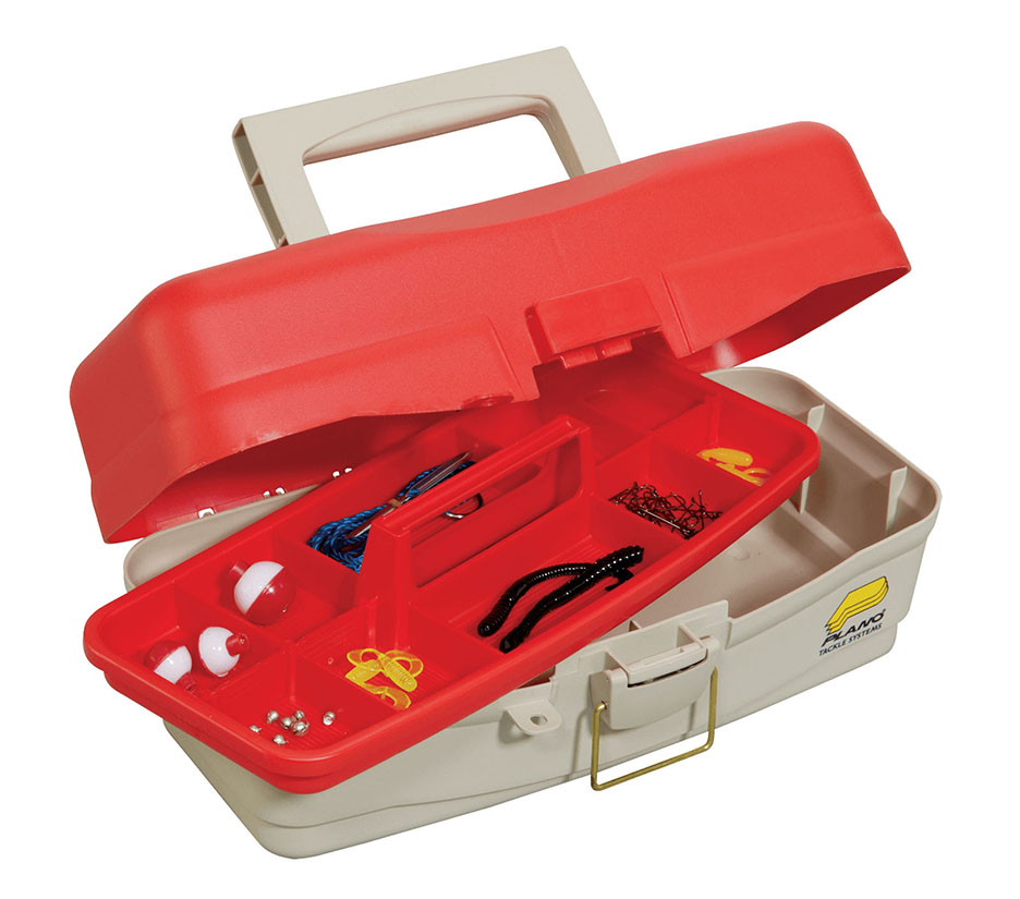 Plano 500000 Take Me Fishing Tackle Box For Kids - Red/Beige