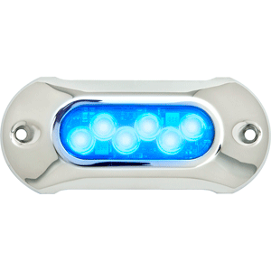 Attwood 65UW06B-7 Light Armor Underwater LED Light - 6 LEDs - Blue