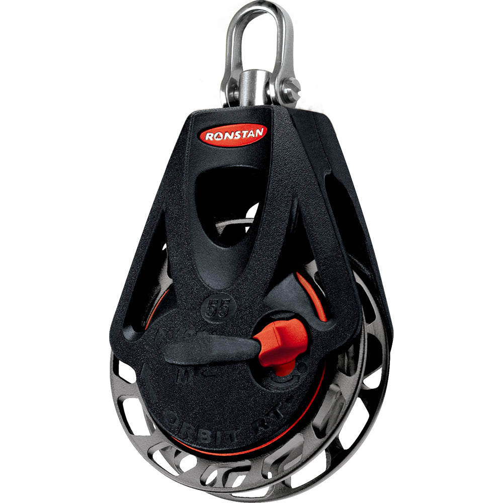Ronstan Series 55 Ratchet Orbit Block, Single, Swivel Head - Auto & Manual